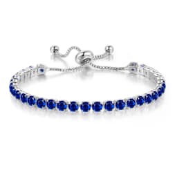 Adjustable Colorful Birthstone Tennis Bracelets for Women 4MM Crystal Bangle Female Hand Chain Trend Jewelry Accessories H133