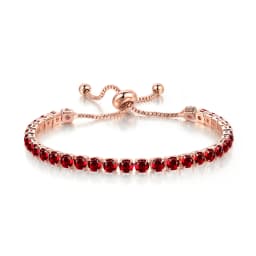Adjustable Colorful Birthstone Tennis Bracelets for Women 4MM Crystal Bangle Female Hand Chain Trend Jewelry Accessories H133