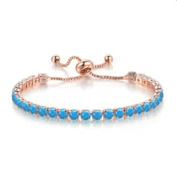 Adjustable Colorful Birthstone Tennis Bracelets for Women 4MM Crystal Bangle Female Hand Chain Trend Jewelry Accessories H133