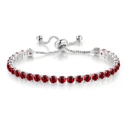 Adjustable Colorful Birthstone Tennis Bracelets for Women 4MM Crystal Bangle Female Hand Chain Trend Jewelry Accessories H133