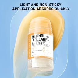 45g Retinol and Collagen Day and Night Neck Cream Facial Stick, Hydrating and Moisturizing, Non-Greasy, Easy to Use, Easy to Absorb, Gentle and Non-Irritating, Deeply Absorbed!
