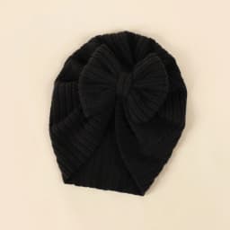 Baby Knot Turban Newborn Ribbed Hat 0-5T Elastic Knitted Bow Indian Cap Winter Cute Hats Infant Toddler Thick Girls Boy Kid New