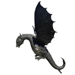 Garden Dragon Statue Fountain Dragon Ornament Resin Water Feature Sculpture for Home Garden Decoration