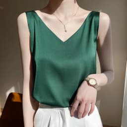 Women Tops Solid Spring Summer Casual Basic Tops Sexy V-neck Tank Tops Office Lady Black White Top 2026 Fashion Korean Tank Top