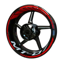Vinyl Motorcycle Wheel Sticker Logo Rim Waterproof Decal Set For MT07