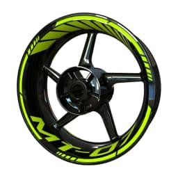 Vinyl Motorcycle Wheel Sticker Logo Rim Waterproof Decal Set For MT07