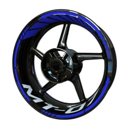 Vinyl Motorcycle Wheel Sticker Logo Rim Waterproof Decal Set For MT07