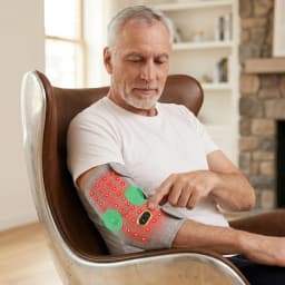 660&850nm Red Light Heating Massage Pad for Elbow Brace Joint Fatigue Relief Near Infrared Light Devices Pad Relief Relax Muscle