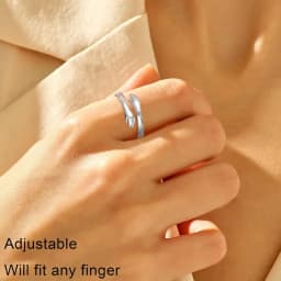 Adjustable Hug Ring for Women Teen Girls, Jewelry Mothers Day Birthday Gifts for Daughters Mom Sister Wife Friends Grandma
