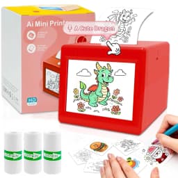 AI Mini Printer, Portable Thermal AI Voice Sticker Printer, for Pictures, Photos, DIY Creative, Home, School, Office, Travel Use