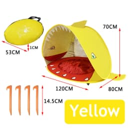 Baby Beach Tent with Pool UV Protection Sunshelter Pop Up Portable Shade Pool Child Kid Outdoor Fun-Play Instant Camping Tent