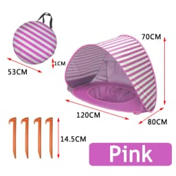 Baby Beach Tent with Pool UV Protection Sunshelter Pop Up Portable Shade Pool Child Kid Outdoor Fun-Play Instant Camping Tent