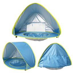 Baby Beach Tent with Pool UV Protection Sunshelter Pop Up Portable Shade Pool Child Kid Outdoor Fun-Play Instant Camping Tent