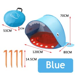Baby Beach Tent with Pool UV Protection Sunshelter Pop Up Portable Shade Pool Child Kid Outdoor Fun-Play Instant Camping Tent