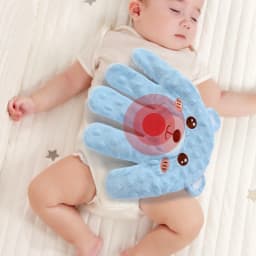 Babies Soothing Palms Baby Sleep Aid Infant Calming Sleeper with Safety Remote Control Slaps Plush Hand Palms for Toddler