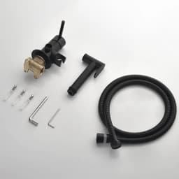 Portable Bidet Sprayer Set Black Bidet Faucet Stainless Steel Toilet Faucet Hot Cold Water Mixer Bathroom Shower Head