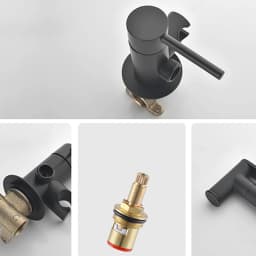 Portable Bidet Sprayer Set Black Bidet Faucet Stainless Steel Toilet Faucet Hot Cold Water Mixer Bathroom Shower Head