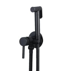 Portable Bidet Sprayer Set Black Bidet Faucet Stainless Steel Toilet Faucet Hot Cold Water Mixer Bathroom Shower Head