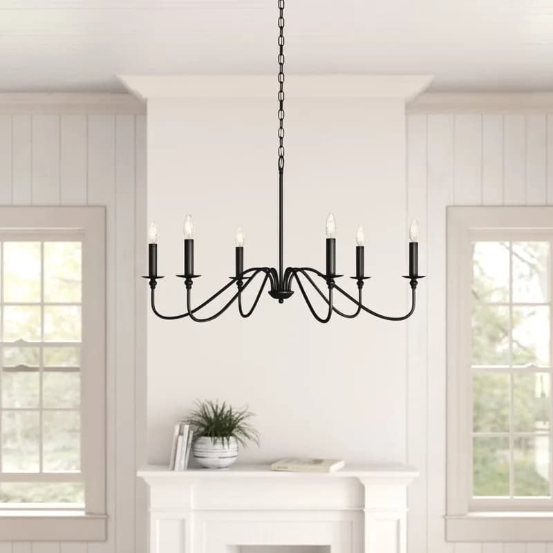 Retro Loft Living Room Chandelier Lighting E14 Vintage American Style Black/Gold Ceiling Chandelier Household Dining Room Light