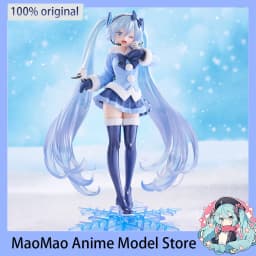 IN Stock Original TAiTO AMP Hatsune Miku (Snow Miku All Stars, 2012 ver.) Anime Action Figure 21CM Collectible Kawaii Toy Model