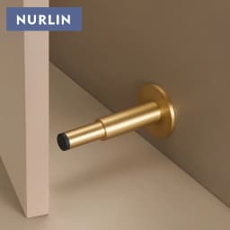 Nurlin Brass Door Plain Stop Bathroom Door Room Stopper Floor Wall Mountnt Bumper Holder Catch Antique Brass Matt Black Nickel