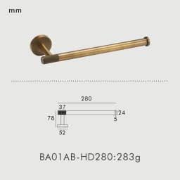 NURLIN Brass Knurled Antique Bronze Bathroom Hardware Towel Rack Toilet Paper Holder Wall Hook