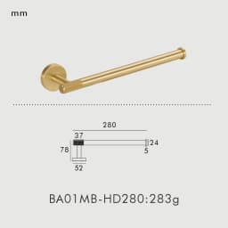 NURLIN Brass Knurled Antique Bronze Bathroom Hardware Towel Rack Toilet Paper Holder Wall Hook