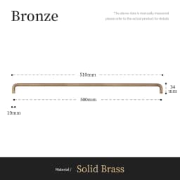 Santaya U-shaped Antique Brass Brushed Furniture Handle Solid Brass Shell Drawer Knob Modern Simple Kitchen Cabinet Long Pull