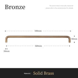 Santaya U-shaped Antique Brass Brushed Furniture Handle Solid Brass Shell Drawer Knob Modern Simple Kitchen Cabinet Long Pull