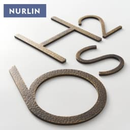 Nurlin Solid Brass Hammered Antique Brass 4-12 Inches 10-30cm Big Number Letter Door House Public Floating Signature