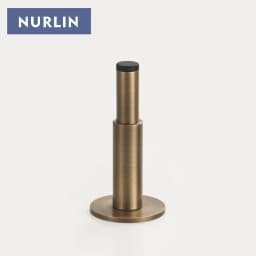 Nurlin Brass Door Plain Stop Bathroom Door Room Stopper Floor Wall Mountnt Bumper Holder Catch Antique Brass Matt