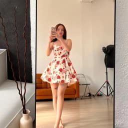 Suninheart Summer Elegant A Line Dress Lovely Floral Print Tulle Skirt Dress Casual Holiday Party Dresses Women 2024 New Arrival