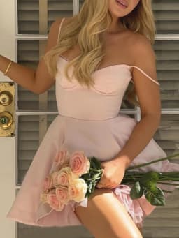 Suninheart Summer Elegant A Line Dress Lovely Floral Print Tulle Skirt Dress Casual Holiday Party Dresses Women 2024 New Arrival