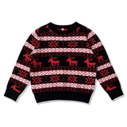PatPat Christmas Family Matching Holiday Theme Moose Snowflake Print Long Sleeve Tops