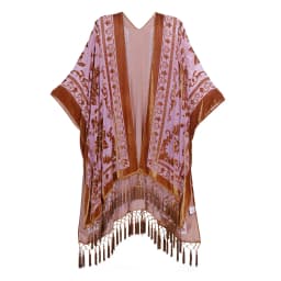 MJSERECA Bohemian Fashion women burnt plush kimono long cardigan with tassel beach cover-up luxury Holiday Casual Cardigan Shawl