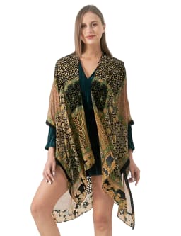 MJSERECA Bohemian Fashion women burnt plush kimono long cardigan with tassel beach cover-up luxury Holiday Casual Cardigan Shawl
