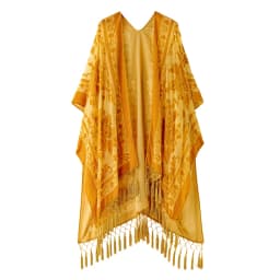 MJSERECA Bohemian Fashion women burnt plush kimono long cardigan with tassel beach cover-up luxury Holiday Casual Cardigan Shawl