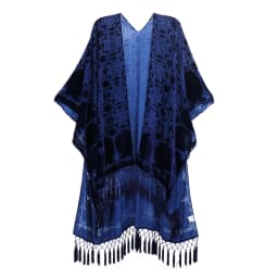 MJSERECA Bohemian Fashion women burnt plush kimono long cardigan with tassel beach cover-up luxury Holiday Casual Cardigan Shawl