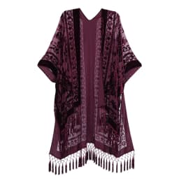 MJSERECA Bohemian Fashion women burnt plush kimono long cardigan with tassel beach cover-up luxury Holiday Casual Cardigan Shawl