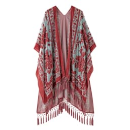 MJSERECA Bohemian Fashion women burnt plush kimono long cardigan with tassel beach cover-up luxury Holiday Casual Cardigan Shawl