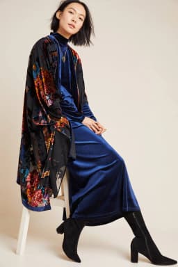 MJSERECA Bohemian Fashion women burnt plush kimono long cardigan with tassel beach cover-up luxury Holiday Casual Cardigan Shawl