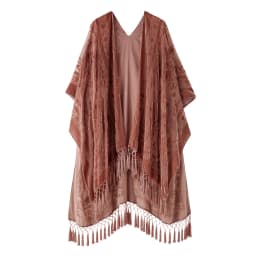 MJSERECA Bohemian Fashion women burnt plush kimono long cardigan with tassel beach cover-up luxury Holiday Casual Cardigan Shawl