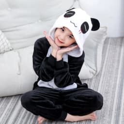 Kids Cat Onesie Unicorn Cosplay Animal One Piece Zipper Pajamas Child Halloween Pijamas Boys Girls Kigurumi Anime Hooded Outfits