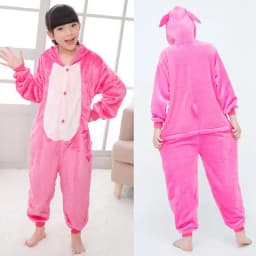 Kids Cat Onesie Unicorn Cosplay Animal One Piece Zipper Pajamas Child Halloween Pijamas Boys Girls Kigurumi Anime Hooded Outfits