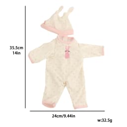 12-inch New Baby Girl Doll Clothes Cute Rabbit Car Chick Jumpsuits Pajamas For 30cm Cotton Doll Toy Accessories
