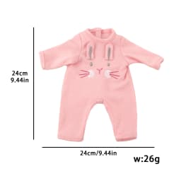 12-inch New Baby Girl Doll Clothes Cute Rabbit Car Chick Jumpsuits Pajamas For 30cm Cotton Doll Toy Accessories