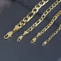 Figaro Chain Necklace for Men Women Stainless Steel Gold Color Basic Punk Long Thick Link Chains Jewelry Gift Wholesale