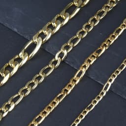 Figaro Chain Necklace for Men Women Stainless Steel Gold Color Basic Punk Long Thick Link Chains Jewelry Gift Wholesale