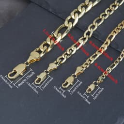 Figaro Chain Necklace for Men Women Stainless Steel Gold Color Basic Punk Long Thick Link Chains Jewelry Gift Wholesale