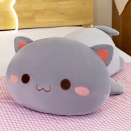 Mitao Cat Kawaii Plush Toys Cute Animal Soft Stuffed Pillow Couple Peach Cat Plushie Doll Cartoon Decorate Kids Birthday Gifts